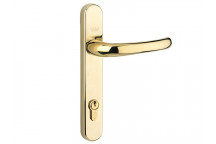 Yale Locks Retro Door Handle PVCu Polished PVD Gold Finish