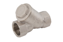1\" BSP FEM BRASS \"Y\" STRAIGHTAINER PLATED