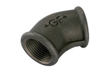 1.1/4\"BSP FEM EQUAL 45? ELBOW BLACK GF120