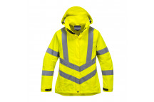 LW70 Ladies Hi-Vis Breathable Jacket Yellow Large