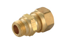 14 x 1.5 Metric Male x 10mm OD Male Stud Coupling