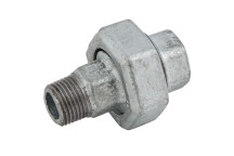 1\" BSPT/BSP MALE/FEM EQUAL UNION GALVANISED