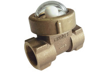 1/4\" BSPT GUN METAL FLOW INDICATOR