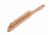 Faithfull 680/B2 Brass Wire Scratch Brush - 2 Row