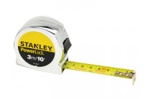 Stanley Tools PowerLock Classic Pocket Tape 3m/10ft (Width 19mm)