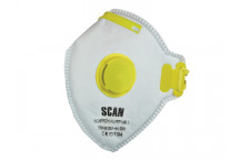 Scan Fold Flat Valved Disposable Mask FFP1 (Pack of 3)