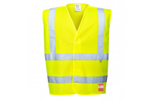 FR71 Hi-Vis Anti Static Vest - Flame Resistant Yellow LXL