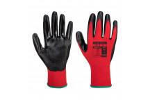 A310 Flexo Grip Nitrile Glove Red/Black Large