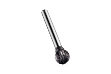 12.7mm Carbide Rotary Burr, TiAlN Coated, Ball End, Shape D (P807C)