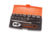 Bahco SL25 Socket Set of 25 Metric 1/4in Drive