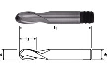 Ball Nose Slot Drills - Standard 2 Flute - Screwed Shank Metric 10