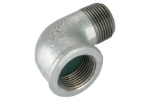 1\" BSP/T MALE/FEM ELBOW 90 GALVANISED GF92G