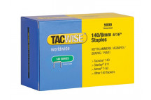 Tacwise 140 Galvanised Staples 8mm (Pack 5000)