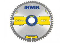 IRWIN Multi Material Circular Saw Blade 210 x 30mm x 60T TCG