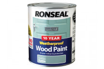 Ronseal 10 Year Weatherproof Wood Paint Duck Egg Blue Satin 750ml