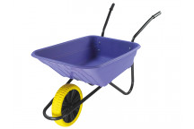 Walsall Boxed 90L Lilac Polypropylene Wheelbarrow - Puncture Proof