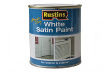 Rustins Quick Dry White Satin Paint 500ml