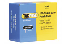 Tacwise 16 Gauge Straight Finish Nails 20mm Pack 2500