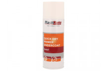 PlastiKote Trade Quick Dry Primer Spray White 400ml
