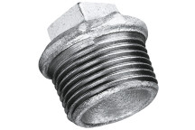 1\" BSPT BEADED HOLLOW PLUG GALVANISED