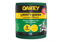 Oakey Liberty Green Sanding Roll 115mm x 5m Coarse 60G