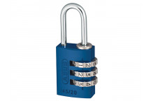 ABUS Mechanical 145/20 20mm Aluminium Combination Padlock Blue 46568