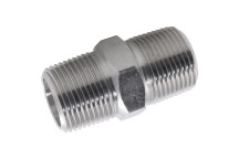1/4 BSPT M/M HEX NIPPLE 3K 316/L
