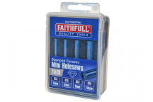 Faithfull Diamond Ceramic Mini Holesaw Set, 4 Piece