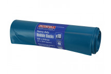 Faithfull Blue Heavy-Duty Rubble Sacks (Roll 10)