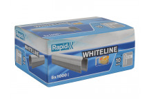 Rapid 28/10 10mm DP x 5m White Staples Box 5 x 1000
