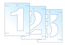 Scan Number Stencil Kit 300mm