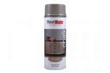 PlastiKote Chalk Finish Spray Dark Hessian 400ml