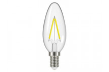 Energizer LED SES (E14) Candle Filament Non-Dimmable Bulb, Warm White 470 lm 4W