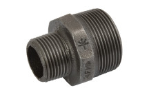 (BS FIG145)RED HEX NIP 3/4 X 1/2 BLK