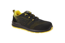 FT08 Compositelite Wire Lace Safety Trainer Knit S1P Black/Yellow Size 7