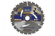 IRWIN Weldtec Circular Saw Blade 160 x 20mm x 24T ATB