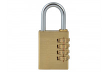 Faithfull Brass Combination Padlock 38mm