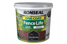 Ronseal One Coat Fence Life Tudor Black Oak 5 litre