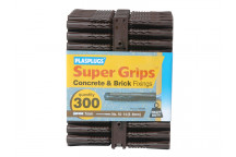Plasplugs BP 539 Solid Wall Super Grips Fixings Brown (300)