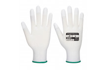 A121 PU Fingertip Glove White Large