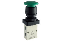 1/8\" 3/2 Normally Closed Palm Button Valve