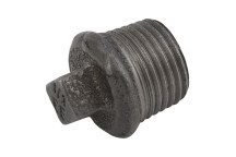 EE-1.1/2 MALE BSPT HOLLOW PLUG (BLACK)