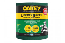 Oakey Liberty Green Sanding Roll 115mm x 10m Medium 80G