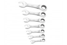 Expert Stubby Ratchet Spanner Set, 7 Piece