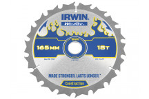 IRWIN Weldtec Cordless Circular Saw Blades 165 x 20mm x 18T ATB