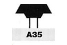 Mounted Points A Shape (Shank Diameter 6mm) A35