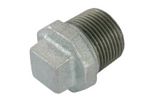 1\" BSPT MALE BEADED PLUG GALVANISED GF290G