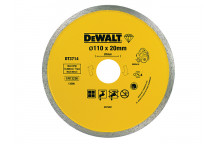 DEWALT DT3714 Diamond Tile Blade 110 x 20mm