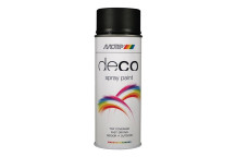 Motip Deco Spray Paint Matt RAL9005 Deep Black 400ml