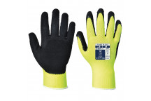 A340 Hi-Vis Grip Glove - Latex Yellow Small